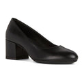 Black - Front - Geox Womens-Ladies D Eleana A Nappa Leather Court Shoes