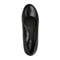 Black - Side - Geox Womens-Ladies D Eleana A Nappa Leather Court Shoes