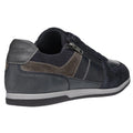 Navy-Grey - Back - Geox Mens U Renan B Suede Trainers