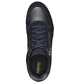 Navy-Grey - Side - Geox Mens U Renan B Suede Trainers