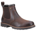 Brown - Front - Cotswold Mens Leafield Leather Chelsea Boots