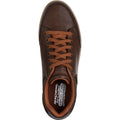 Chocolate - Pack Shot - Skechers Mens Cavell Sparkman Faux Leather Trainers