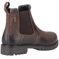 Brown - Back - Cotswold Womens-Ladies Pamington Leather Ankle Boots