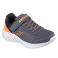 Charcoal-Orange - Front - Skechers Boys Bounder Trainers