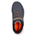 Charcoal-Orange - Side - Skechers Boys Bounder Trainers