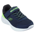 Navy-Lime - Front - Skechers Boys Bounder Trainers