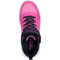 Black-Hot Pink - Pack Shot - Skechers Girls Sola Glow Deluxe Ombre Trainers