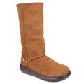 Chestnut - Front - Rocket Dog Womens-Ladies Sugardaddy Suede Pull-On Boots