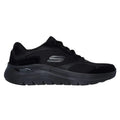 Black - Back - Skechers Mens 2.0 The Keep Patent Leather Arch Fit Trainers