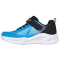 Black-Blue - Back - Skechers Boys Meteor Lights Krendox Trainers