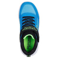 Black-Blue - Side - Skechers Boys Meteor Lights Krendox Trainers