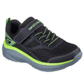 Black-Lime - Front - Skechers Boys Boundless Trainers