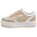 Camel - Close up - Rocket Dog Womens-Ladies Wink Platform Trainers