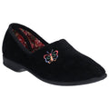 Black - Front - Mirak Bouquet - Ladies Slipper - Classic Womens Slippers