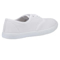 White - Back - Mirak 204-ASG14 Unisex Childrens Lace-Up Plimsolls - Boys-Girls Gym Trainers