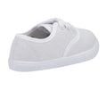 White - Side - Mirak 204-ASG14 Unisex Childrens Lace-Up Plimsolls - Boys-Girls Gym Trainers