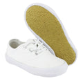 WHITE - Side - Mirak GB Unisex Childrens Plimsolls - Boys-Girls Gym Shoes