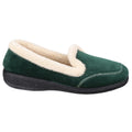 Green - Back - Fleet & Foster Womens-Ladies Maier Classic Slippers