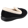 Black - Side - Fleet & Foster Womens-Ladies Maier Classic Slippers