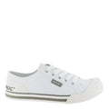 White - Back - Rocket Dog Womens-Ladies Jazzin Canvas Lace Up Shoe