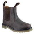 BROWN - Back - Amblers Chelmsford Leather Dealer Boot - Mens Boots