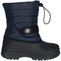 Navy-Black - Back - Cotswold Childrens-Kids Icicle Snow Boots