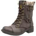 Brown Galaxy - Back - Rocket Dog Womens-Ladies Thunder Biker Boots