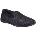 Black - Front - Cotswold Mens Stanley Moc Toe Full Slipper