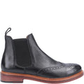 Black - Back - Cotwold Mens Siddington Leather Elasticated Dress Boot