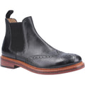 Black - Front - Cotwold Mens Siddington Leather Elasticated Dress Boot