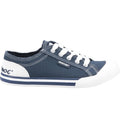 Navy-White - Back - Rocket Dog Womens-Ladies Jazzin Shoes