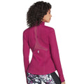 Magenta - Back - Skechers Womens-Ladies Gowalk Mesh Jacket