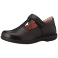 Black - Pack Shot - Geox Girls Naimara Perforated Patent Leather Mary Janes