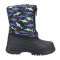 Black - Back - Cotswold Childrens-Kids Iceberg Shark Snow Boots