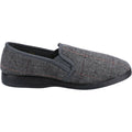 Grey - Back - Fleet & Foster Mens Mitchell Slippers