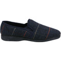 Navy - Back - Fleet & Foster Mens Mitchell Slippers