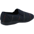 Navy - Side - Fleet & Foster Mens Mitchell Slippers