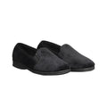 Black - Back - Mirak Shepton Slip-On Slipper - Mens Slippers - Classic Slippers