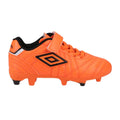 Orange - Side - Umbro Childrens-Kids Speciali Liga Firm Leather Football Boots