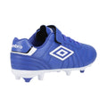 Royal Blue - Back - Umbro Childrens-Kids Speciali Liga Firm Leather Football Boots