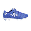 Royal Blue - Side - Umbro Childrens-Kids Speciali Liga Firm Leather Football Boots