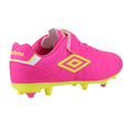 Hot Pink - Back - Umbro Childrens-Kids Speciali Liga Firm Leather Football Boots