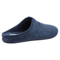 Navy - Back - Cotswold Mens Blackbird Slippers