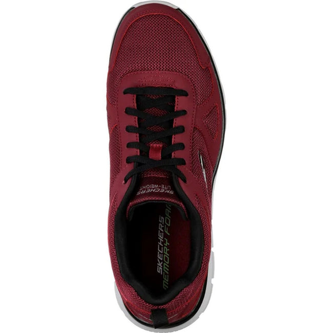 Mens burgundy clearance skechers