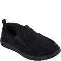 Black - Back - Skechers Mens Melson Willmore Relaxed Fit Slippers