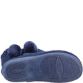 Navy - Lifestyle - Fleet & Foster Womens-Ladies Apple Pom Pom Slippers