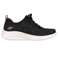 Black-Rose Gold - Back - Skechers Womens-Ladies Ultra Flex 3.0 Let's Dance Trainers