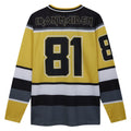 Black-Yellow-White-Grey - Back - Amplified Mens Iron Maiden Hockey Jersey