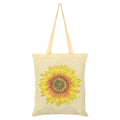 Cream-Yellow - Front - Grindstore Sunflower Tote Bag