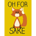 Yellow - Side - Grindstore Oh For Fox Sake Tote Bag